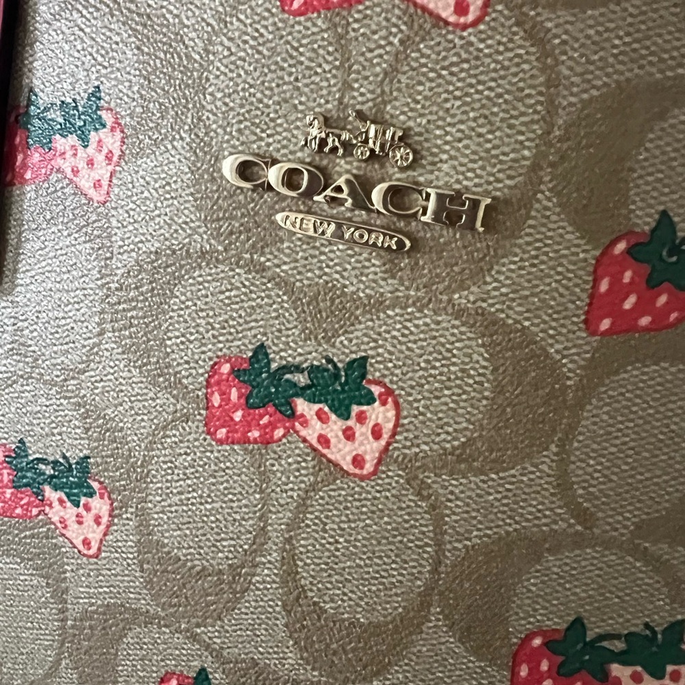 Coach Strawberry Fields Large Reversible City Tot… - image 2